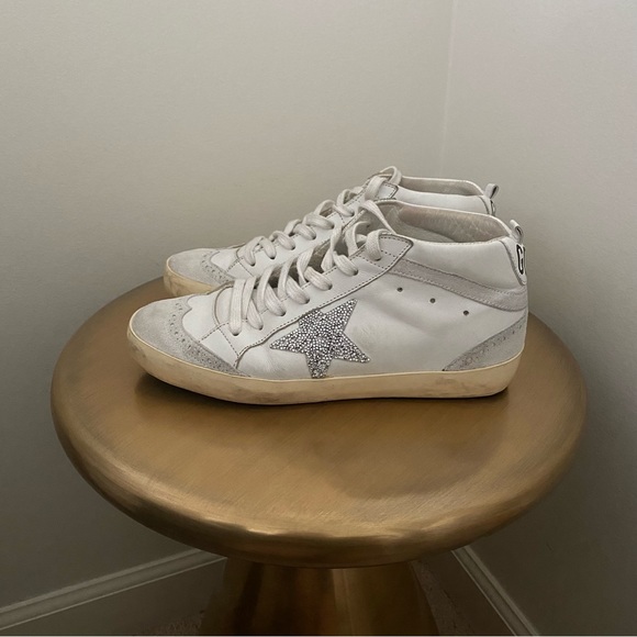 Golden Goose Swarovski Crystal Embellished Mid Star Sneakers - Picture 3 of 10